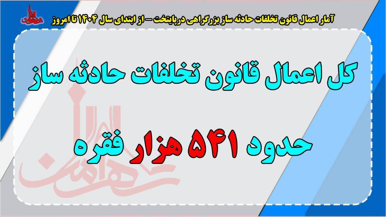 بیش از سه میلیون تخلف در بزرگراه&zwnj;ها اعمال قانون شد