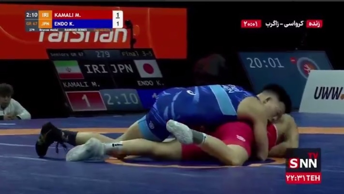 کمالی از رسیدن به مدال بازماند