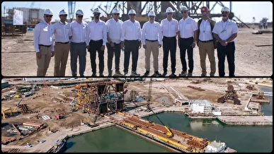 جکت میدان «فرزاد ب» آماده حرکت به خلیج‌فارس شد