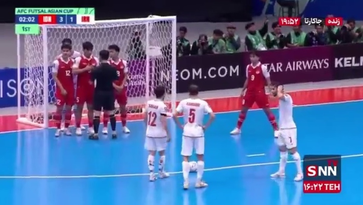 گل دوم ایران به اندونزی توسط مهدی کریمی / فینال جام ملت&zwnj;های فوتسال آسیا / ایران ۲ اندونزی ۳