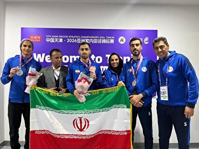 صید ۳ مدال ایران در روز دوم دو و میدانی داخل سالن قهرمانی آسیا