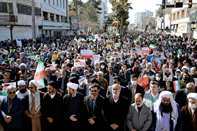 برگزاری راهپیمایی ۲۲ بهمن در ۶۱ نقطه سیستان و بلوچستان