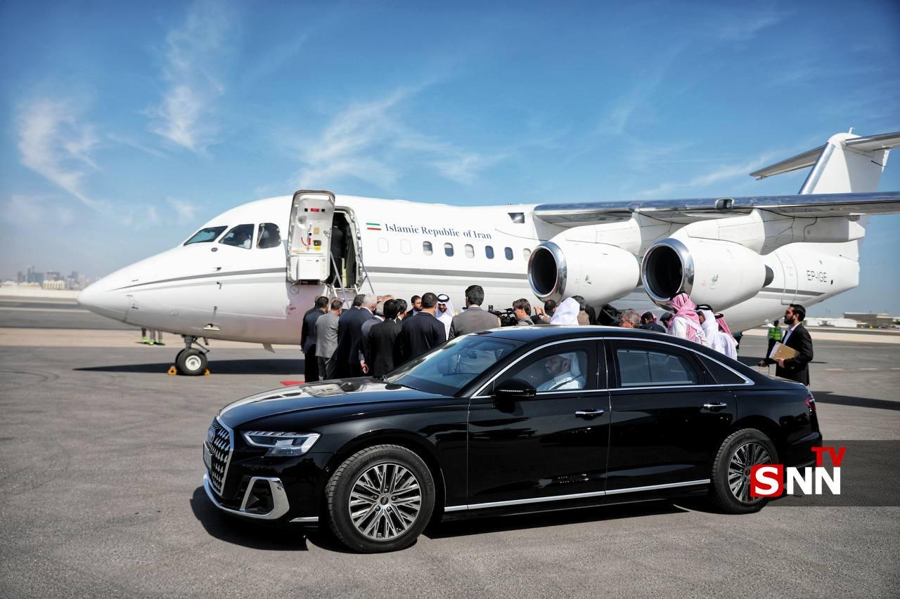 علی لاریجانی با استقبال مقامات عالی&zwnj;رتبه قطری وارد دوحه شد