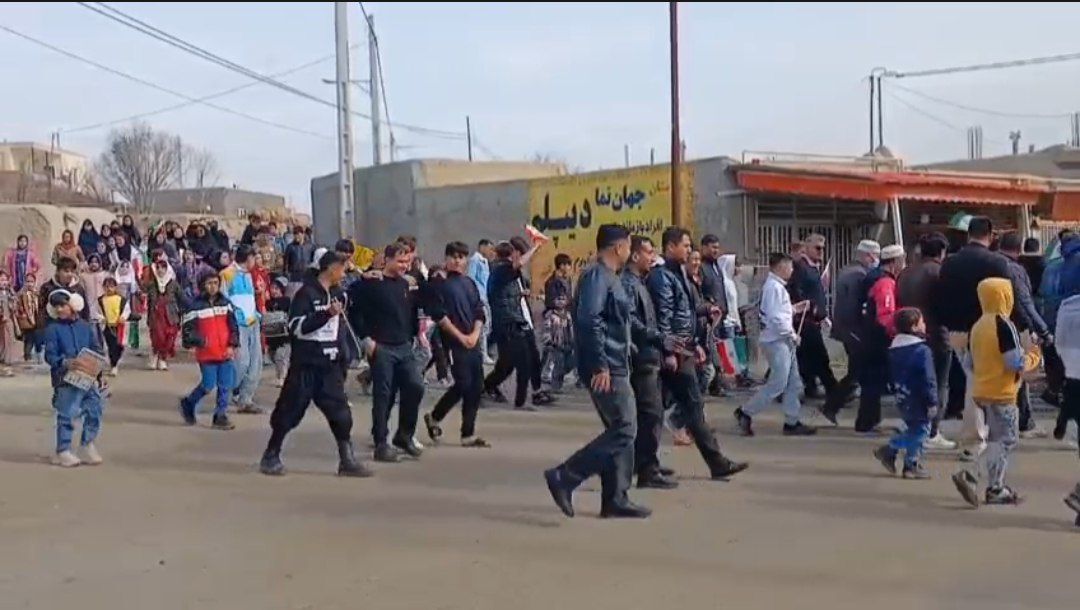 راهپیمایی ۲۲ بهمن در روستاهای خراسان شمالی + فیلم