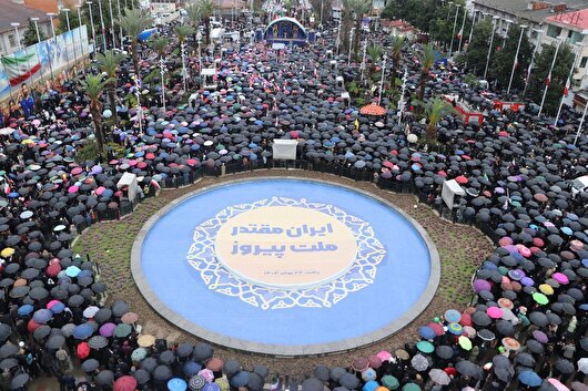 از نهضت جنگل تا میثاق با ولایت / رشت یک‌صدا ایستادگی پای انقلاب را فریاد زد+فیلم