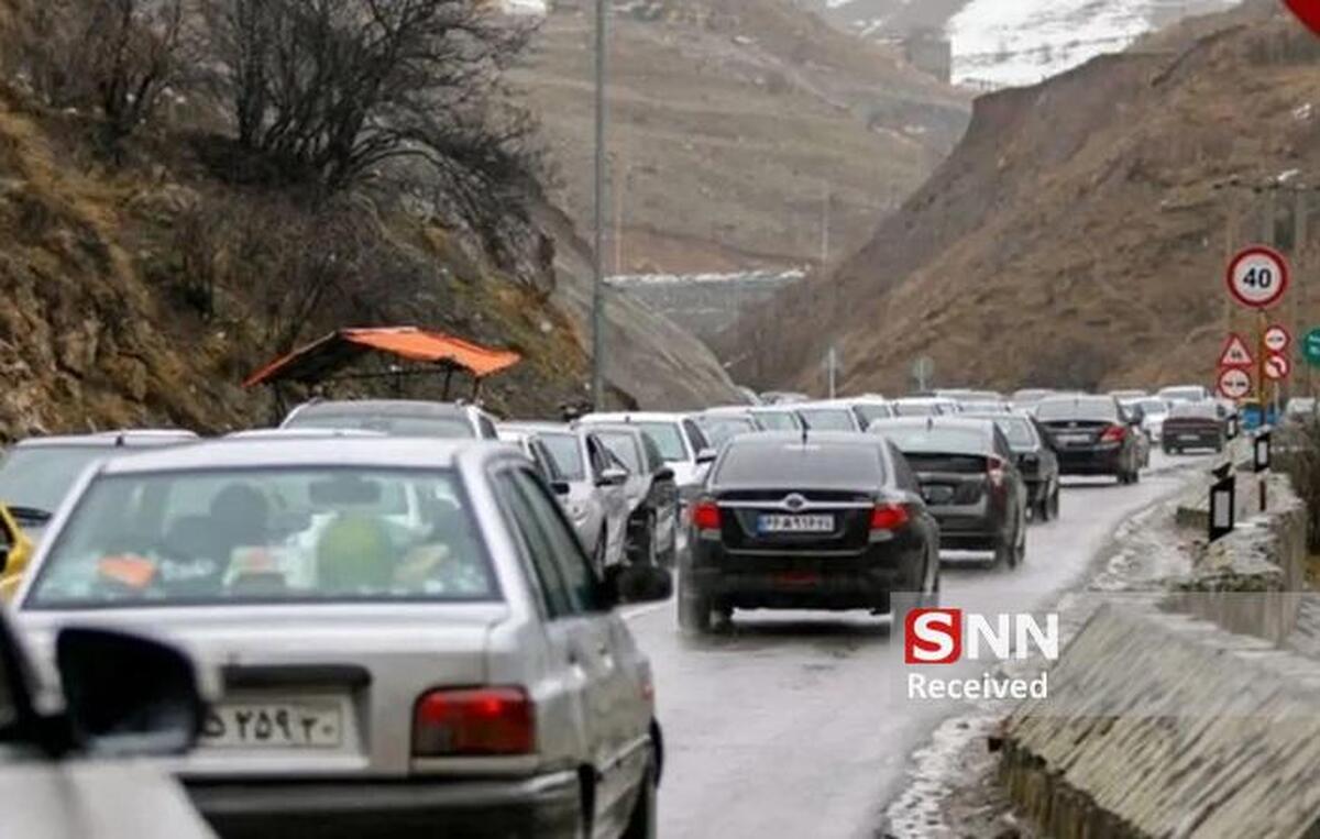 جاده کرج- چالوس تا محدوده شهرستانک از امروز مسدود شد