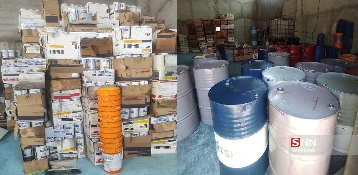 کشف ۷ هزار و ۴۰۰ لیتر روغن موتور تقلبی در شهریار