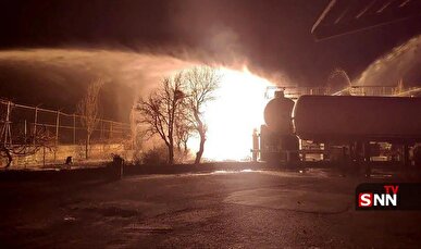 آتش سوزی در شرکت نیک گاز تبریز