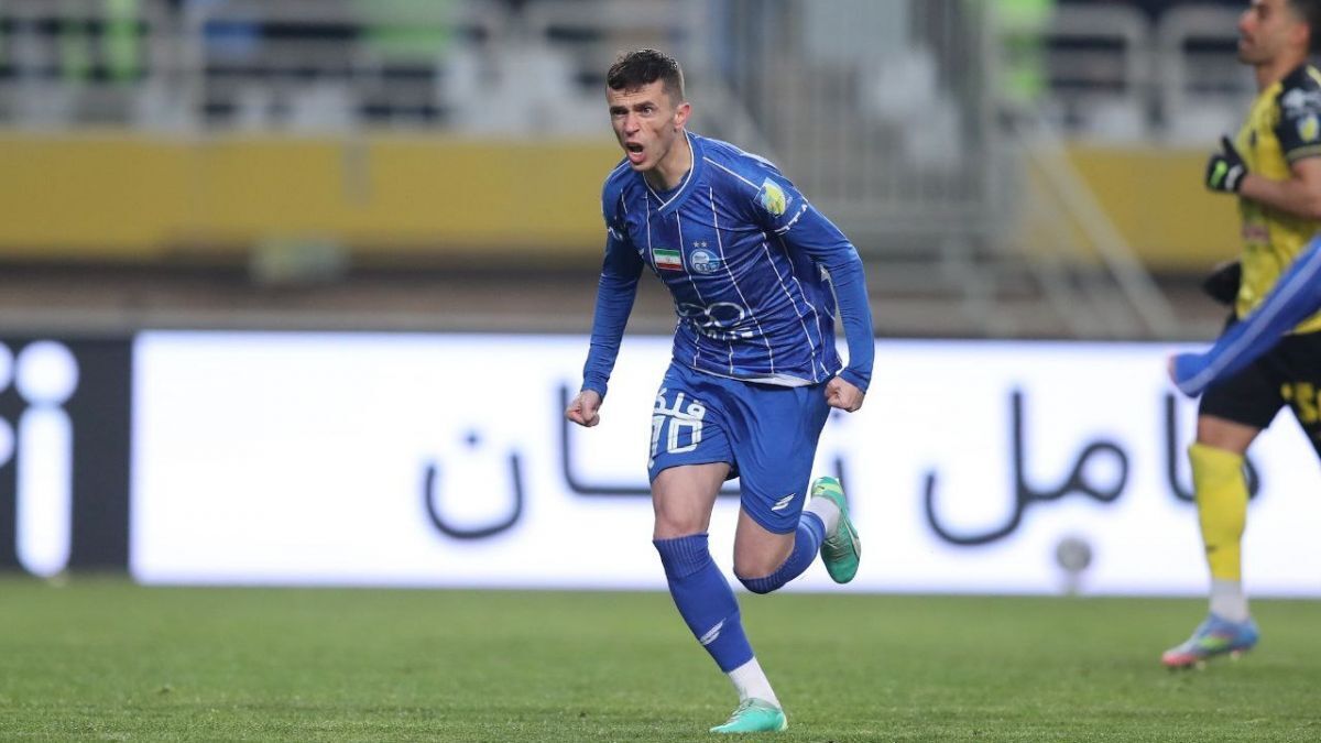 فیلم گل اول استقلال به الحسین اردن با چیپ دیدنی یاسر آسانی