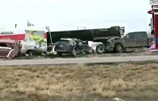 تصادف زنجیره‌ای در کلرادو با ۴ کشته و ۲۹ زخمی