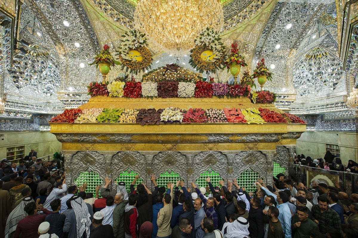 حال و هوای کربلای معلی در روز میلاد امام حسین(ع) + فیلم