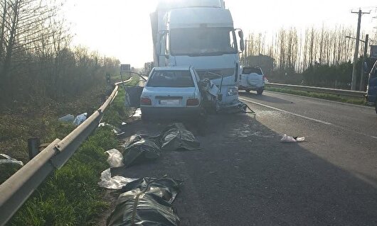 تصادف در جاده فومن به سراوان گیلان جان سه نفر را گرفت
