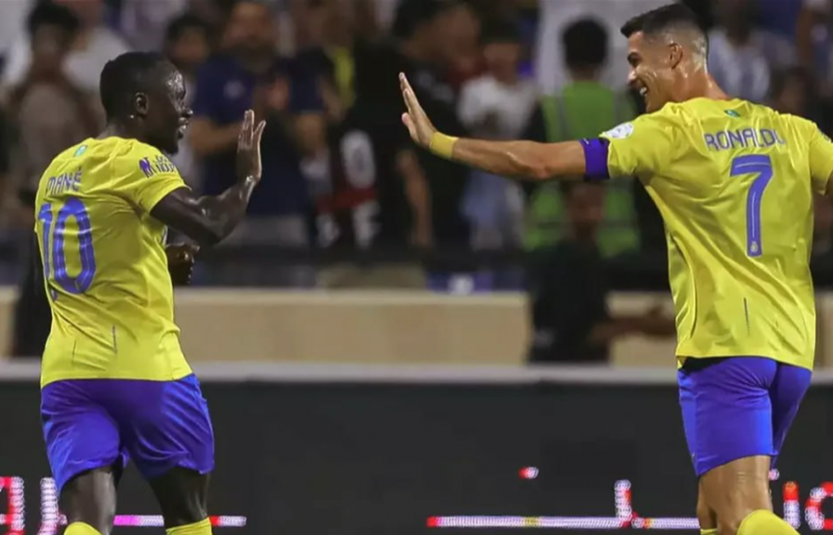 جشن قهرمانی مانه با سورپرایز ویژه رونالدو در النصر