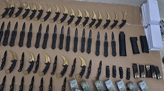 کشف ۵ هزار و ۸۰۰ قبضه سلاح سرد در ایست بازرسی شهرضا