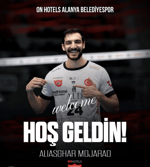 علی اصغر مجرد به لیگ والیبال ترکیه پیوست/ دو ایرانی در یک تیم