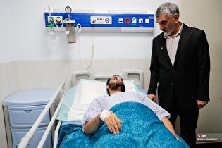 عیادت رییس پلیس پیشگیری فراجا از مجروحان مدافع امنیت جنگ تروریستی اخیر