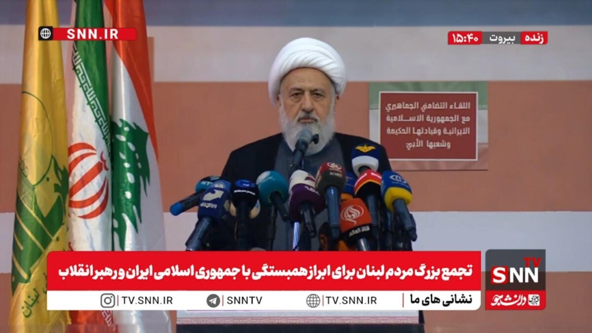 شیخ علی خطیب: افتخار داریم که در زمان امام خامنه ای و امام خمینی زندگی می&zwnj;کنیم / هشدار می&zwnj;دهیم که آمریکا باید عواقب اقدامات خطرناک خود را بپذیرد + فیلم