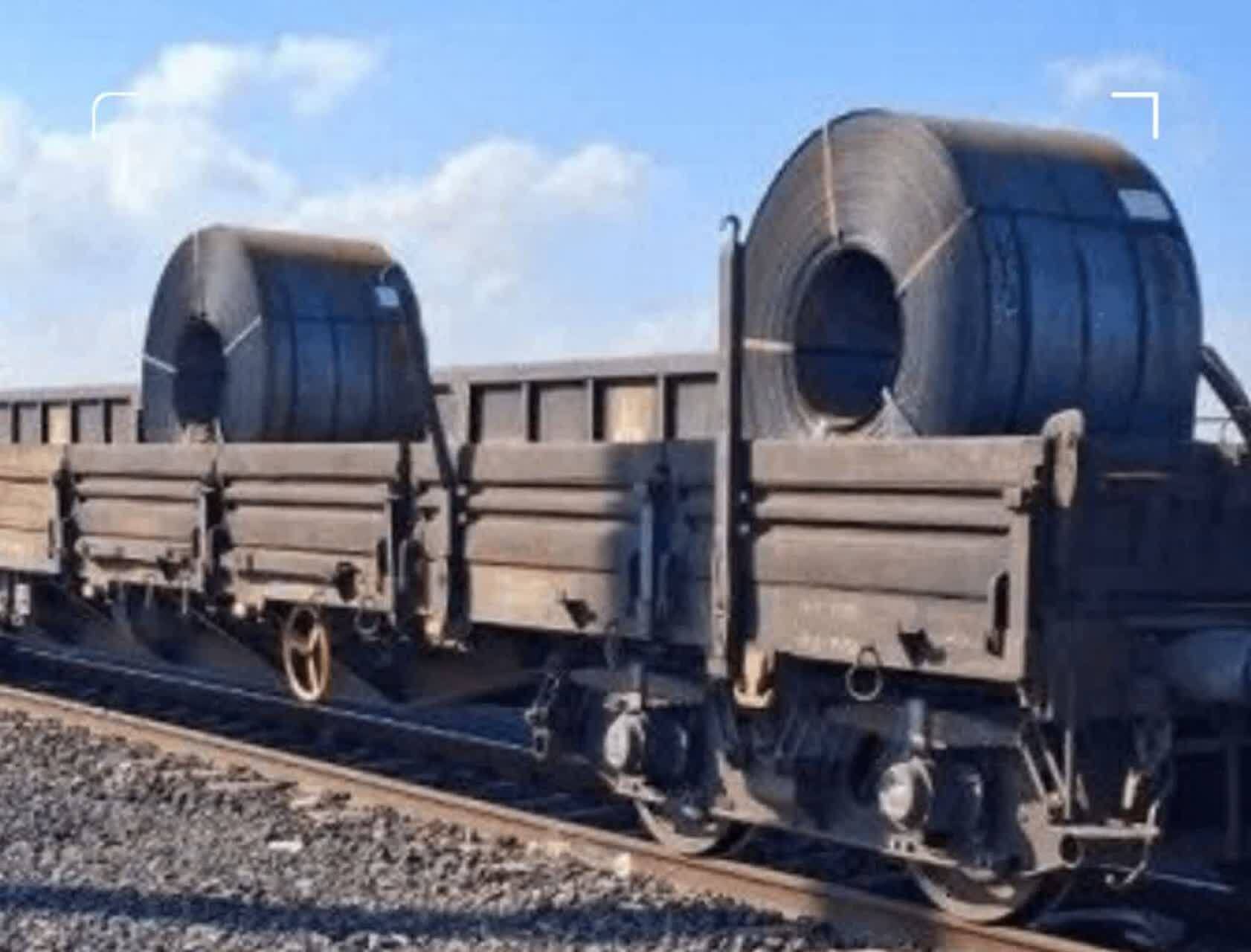 حمل نخستین محموله صادراتی فولاد سبا به افغانستان از مسیر ریلی