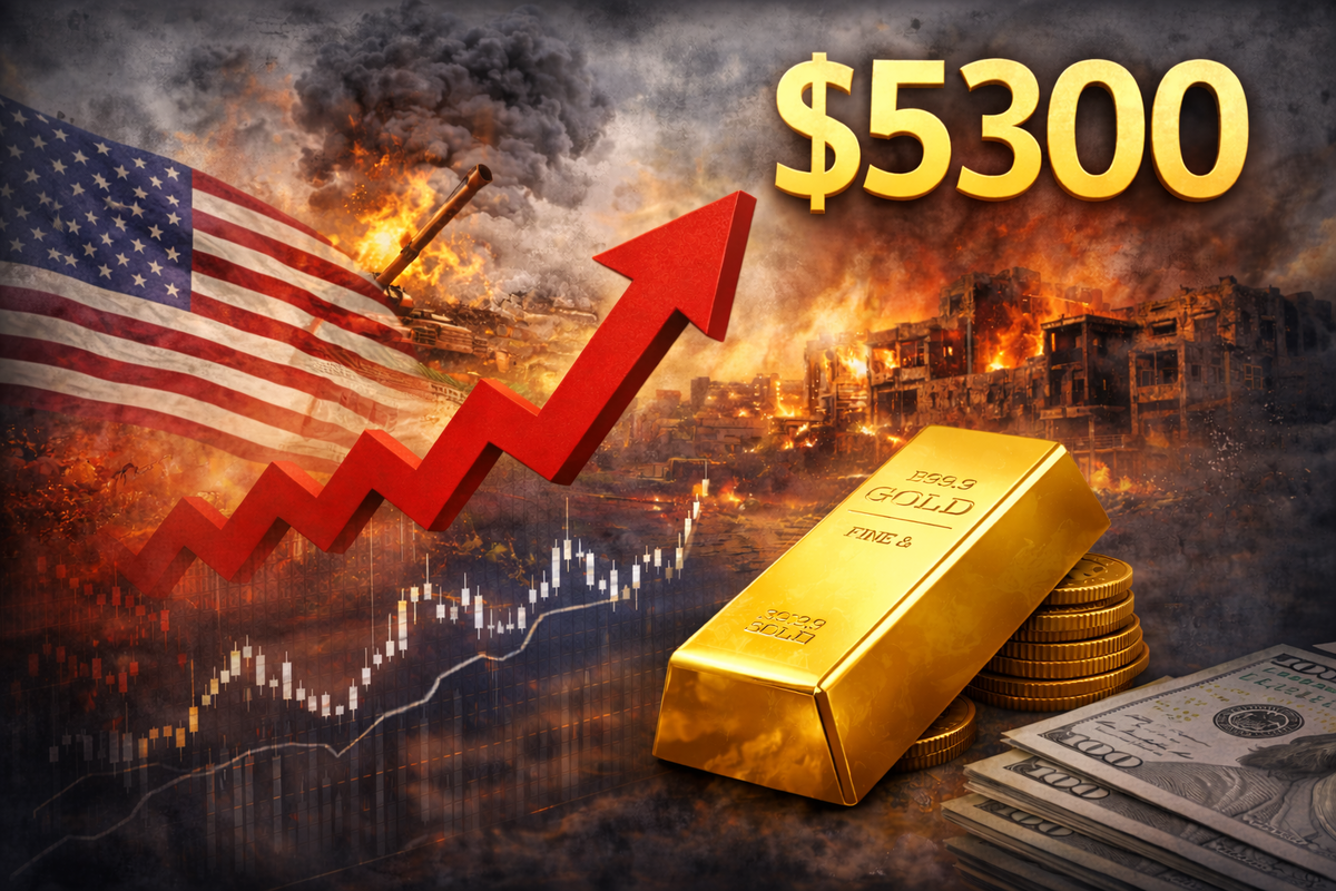 پرواز طلا در آسمان بحران/ اونس جهانی در آستانه رکورد ۵۳۰۰ دلار