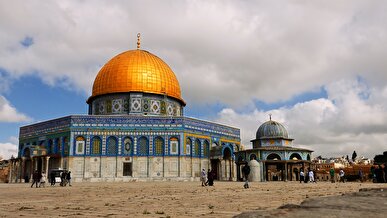 حضور گسترده نمازگزاران در نخستین جمعه رمضان در مسجدالاقصی + عکس