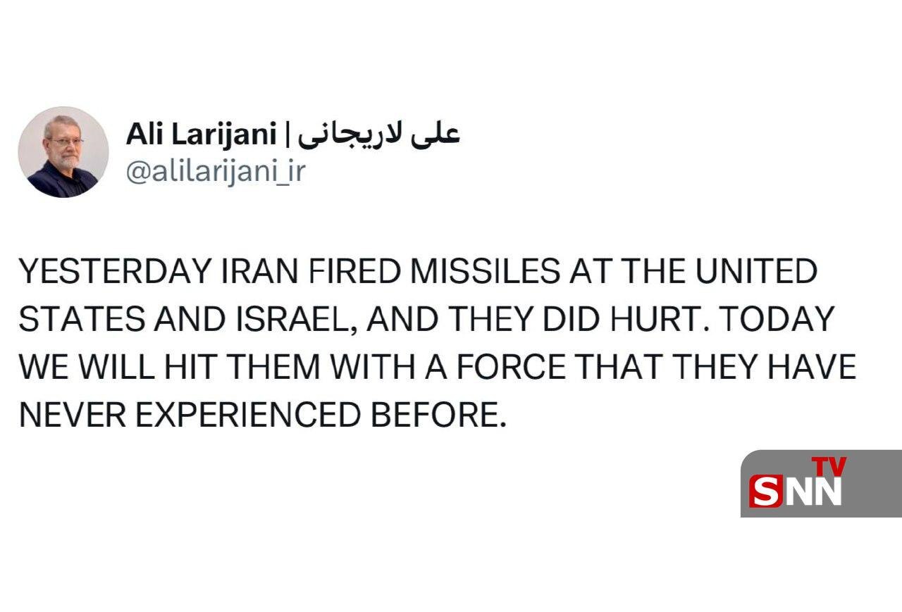 لاریجانی: موشک&zwnj;های ایران امروز دردناک&zwnj;تر شلیک خواهند شد