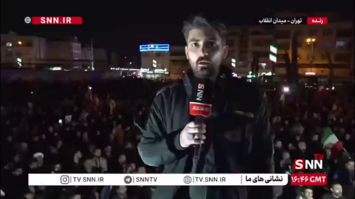 گزارش خبرنگار SNNTV از حال و هوای اجتماع عظیم سوگواری هیئات تهران در عزای قائد شهید امام خامنه‌ای در میدان انقلاب تهران