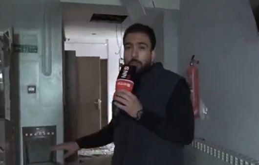 جنایت جنگی و وحشی‌گری دشمن آمریکایی-صهیونی در حمله به بیمارستان گاندی / آسیب دیدگی شدید در بخش درمانگاه این بیمارستان