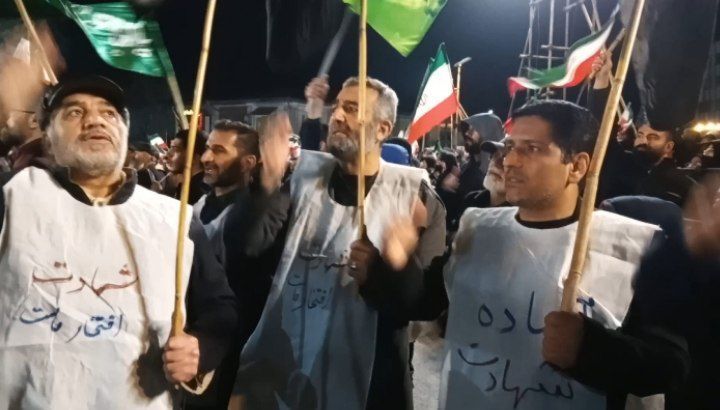 عزاداری کفن&zwnj;پوشان گرگان در سوگ شهادت قائد امت اسلام+ فیلم