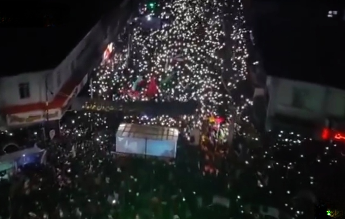 تصاویر هوایی از حضور باشکوه مردم قائمشهر