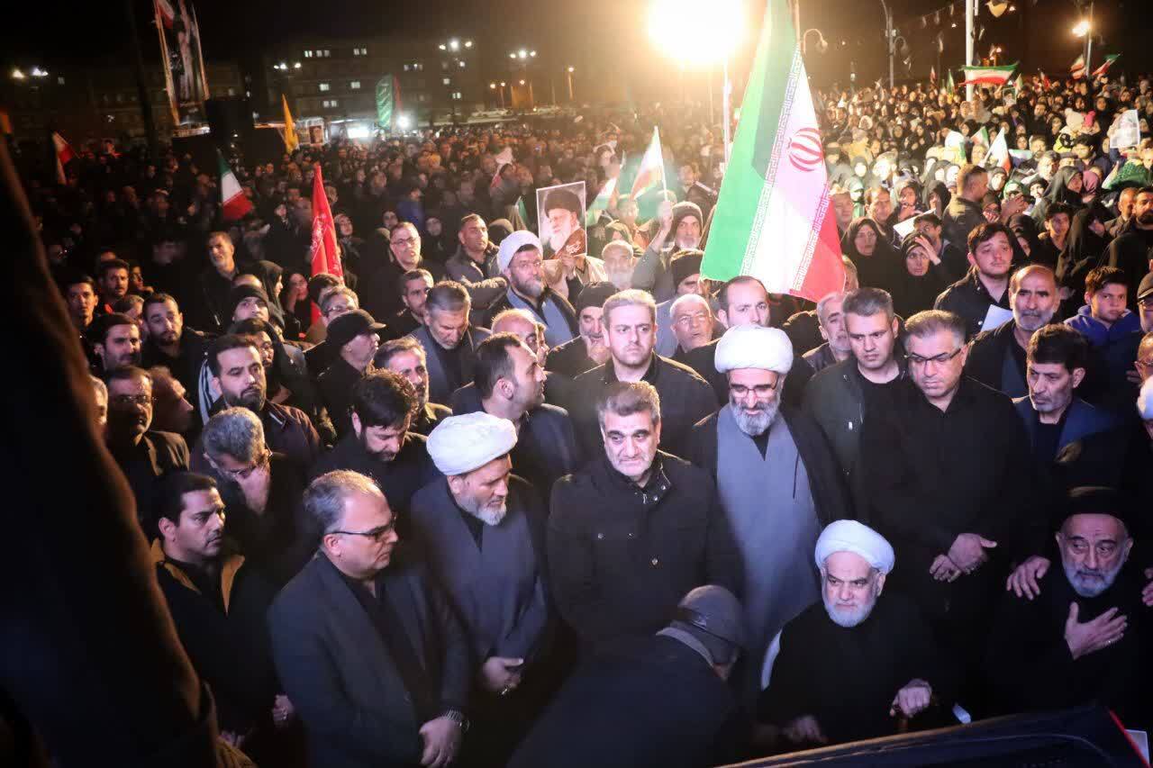 اجتماع بزرگ مردمی سمنان در خونخواهی شهادت رهبر شهید