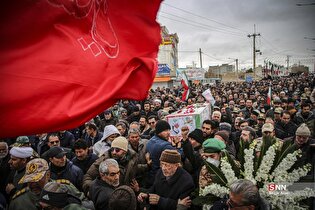 تشییع پیکر شهید ناوسروان «جواد ابراهیمی» در شیروان