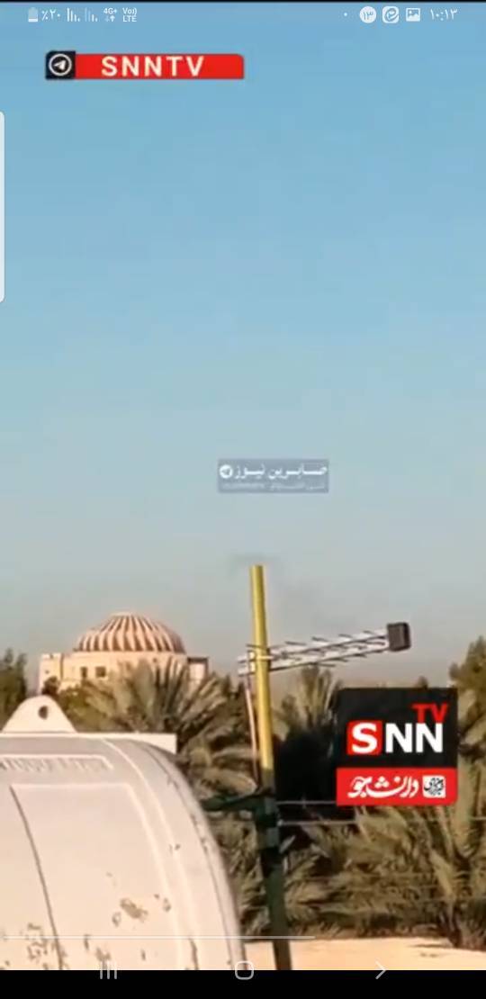 پایگاه ویکتوریای ارتش آمریکا در نزدیکی فرودگاه بغداد مورد هدف قرار گرفت+ فیلم