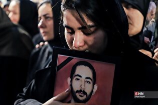مراسم وداع با پیکر پاک دو شهید حملات آمریکایی - صهیونیستی در گرگان