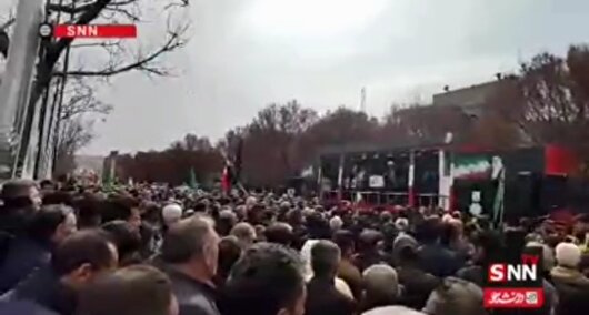 تشییع پیکر شهدای مطهر حملات صهیونیستی آمریکایی در تبریز برگزار شد+فیلم