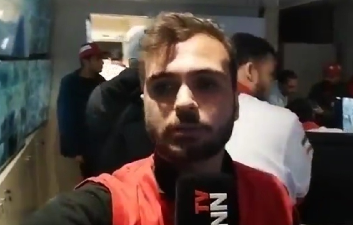 حضور خانم ماریا مرسدس مارتینز رئیس دفتر نمایندگی فدراسیون بین المللی صلیب سرخ در ایران در بیمارستان خاتم الانبیا تهران برای تحقیقات در خصوص جنایات جنگی دشمن آمریکایی_صهیونیستی