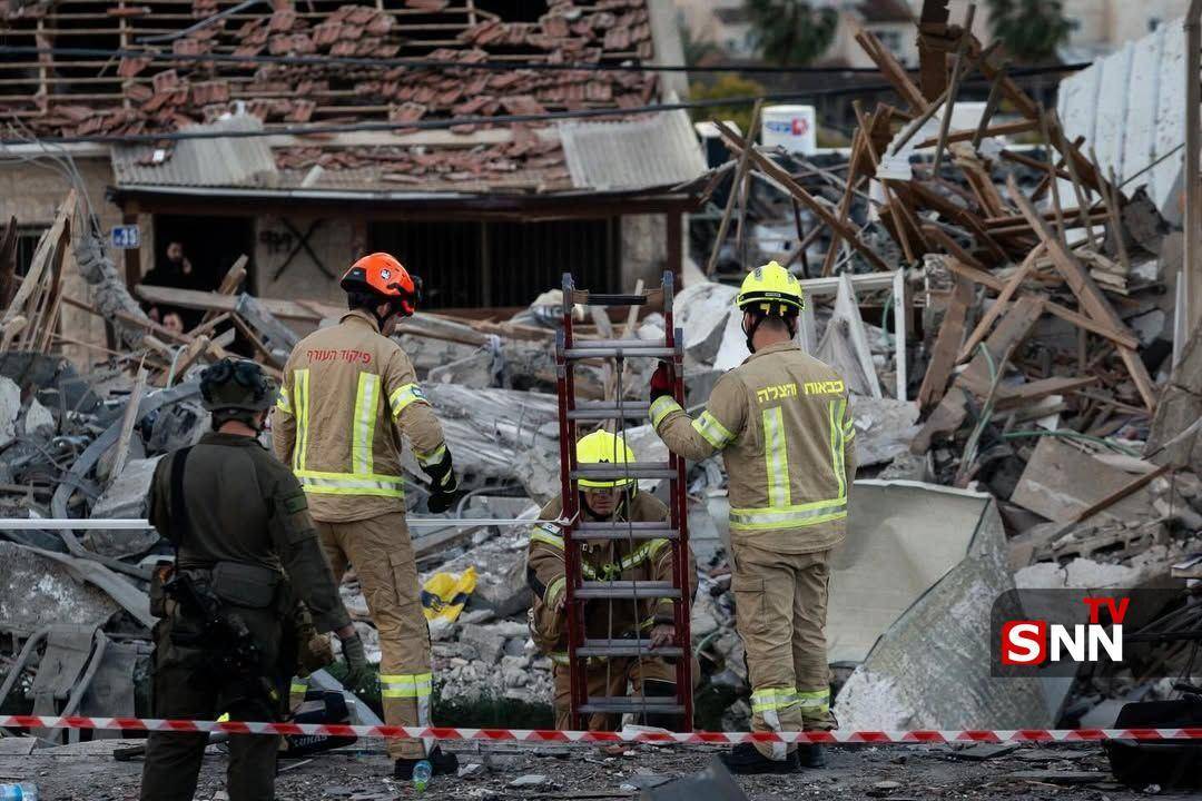 تصاویر تخریب در &laquo;بیت&zwnj;شِمش&raquo; در پی اصابت موشک&zwnj;های ایرانی