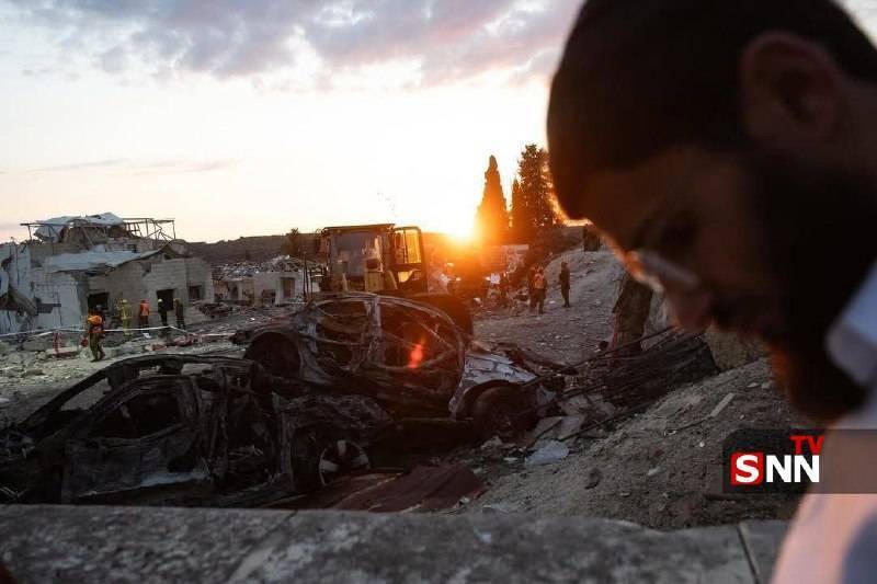 تصاویر تخریب در &laquo;بیت&zwnj;شِمش&raquo; در پی اصابت موشک&zwnj;های ایرانی