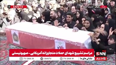 وداع مردم گرگان با پیکر مطهر شهید مهدی عالی در حسینیه ثارالله + فیلم