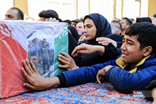 تشییع پیکر مطهر شهید خلبان سرهنگ مهدی عالی در گرگان