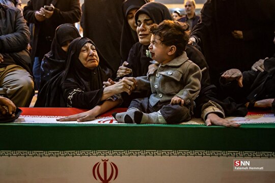 تشییع شهدای حملات آمریکایی - صهیونیستی در بهشت زهرا (س) - ۱۵ اسفند