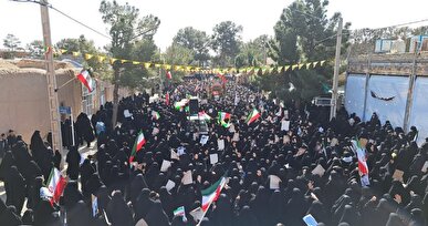 تشییع باشکوه پیکر شهید محمدباقر کاظمی‌مقدم در گناباد + عکس