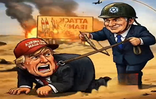 ویدیوی طنز وایرال شده در فضای مجازی که اشاره به واهمه ترامپ از پرونده اپستین و درگیر شدن در جنگ‌های از پیش شکست خورده دارد