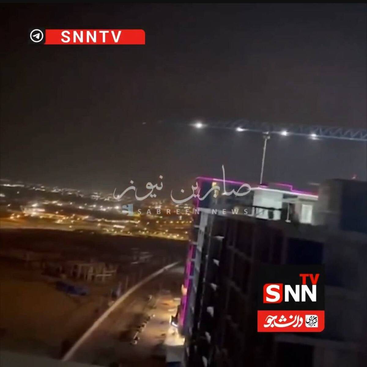 صدای انفجارهای شدید در فرودگاه اربیل+فیلم