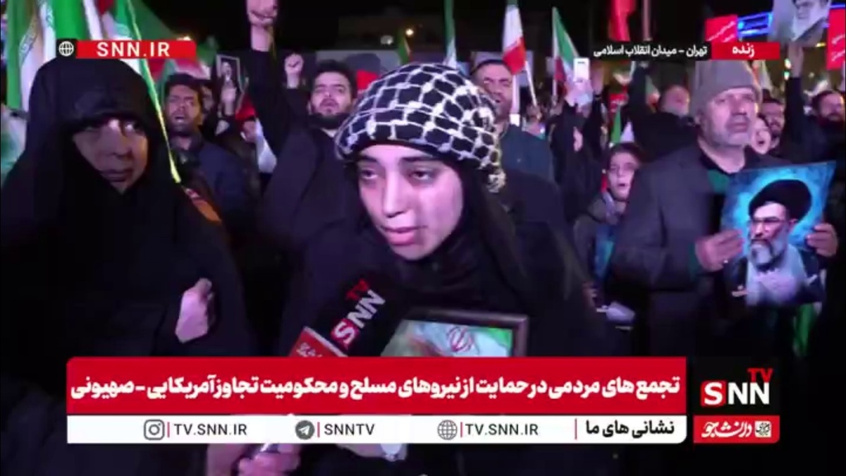 شهروند حاضر در اجتماع مردمی در گفتگو با SNNTV: ما از حرف یک قمار باز نمی&zwnj;ترسیم/ ترامپ از اتحاد مردم می&zwnj;ترسد