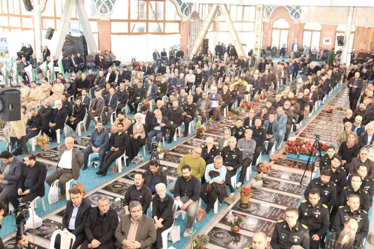 مراسم سومین روز شهادت شهدای جنگ تحمیلی آمریکایی_صهیونیستی در گلزار شهدای رشت برگزار شد+فیلم