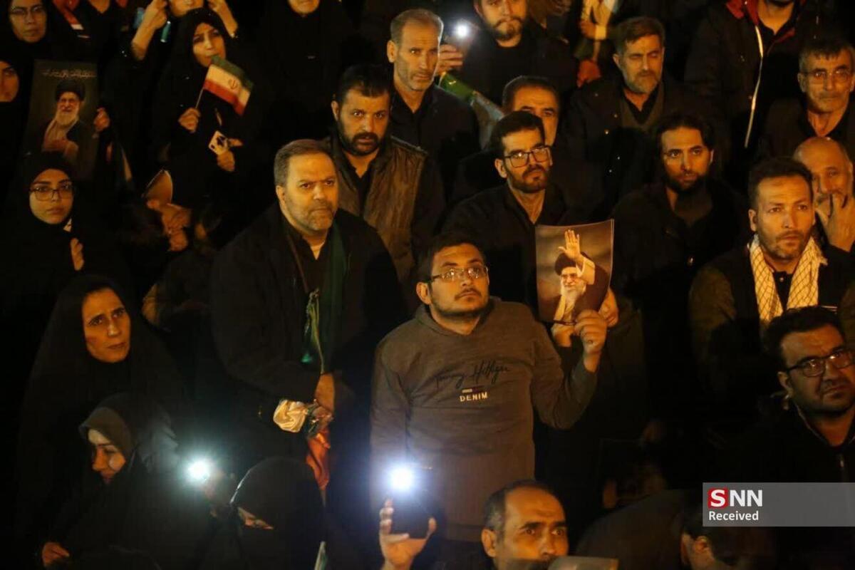 اجتماع عظیم مردم در خونخواهی امام شهید امت همزمان با شب قدر + فیلم