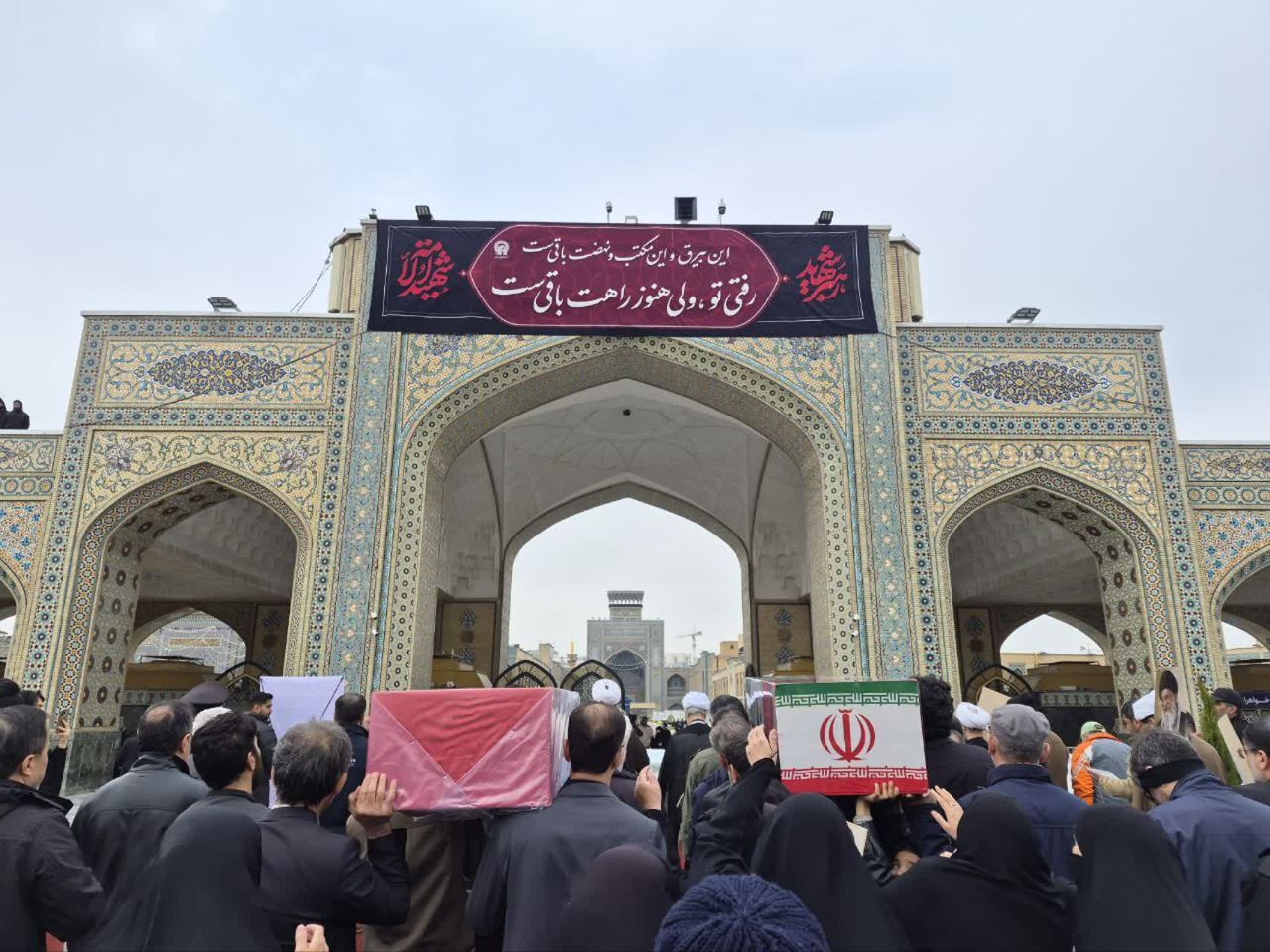 تشییع پیکر دو شهید دفاع مقدس و جنگ رمضان در مشهد