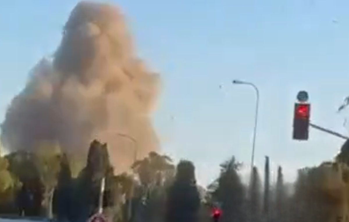 لحظات اولیه اصابت موشک به سرزمین&zwnj;های اشغالی