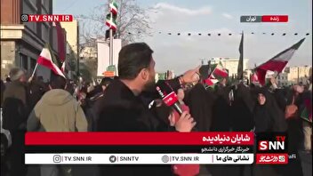 فعالیت پدافند در میدان انقلاب اسلامی همزمان با حضور حماسی مردم