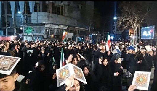 برگزاری مناسک شب قدر و قرآن به سر گرفتن در گرگان + فیلم